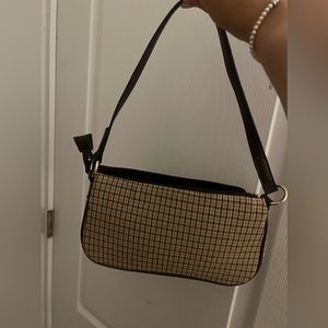 shoulder purse with gold detailing